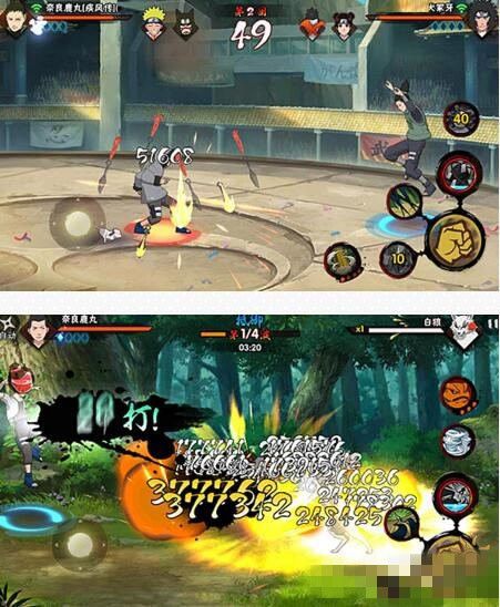 微信火影忍者奈良鹿丸不同阶段综合比对分析