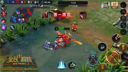 微信全民超神狂暴泰坦咆哮之角5V5团战技巧