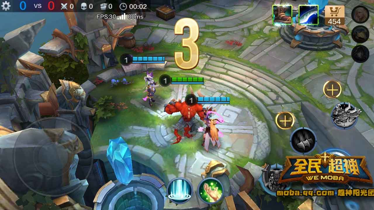 微信全民超神狂暴泰坦咆哮之角3V3乱斗技巧