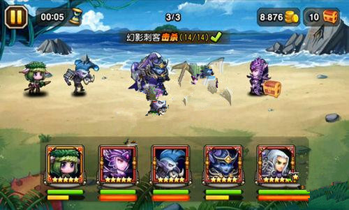 微信刀塔传奇挑战模式第三章第五关K头模式攻略