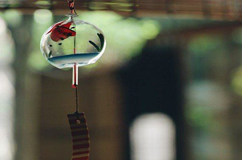 小清新治愈系风铃图片  季节的风摇响了岁月的风铃