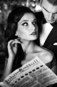 黑白欧美情侣图片  留芳华不自扰