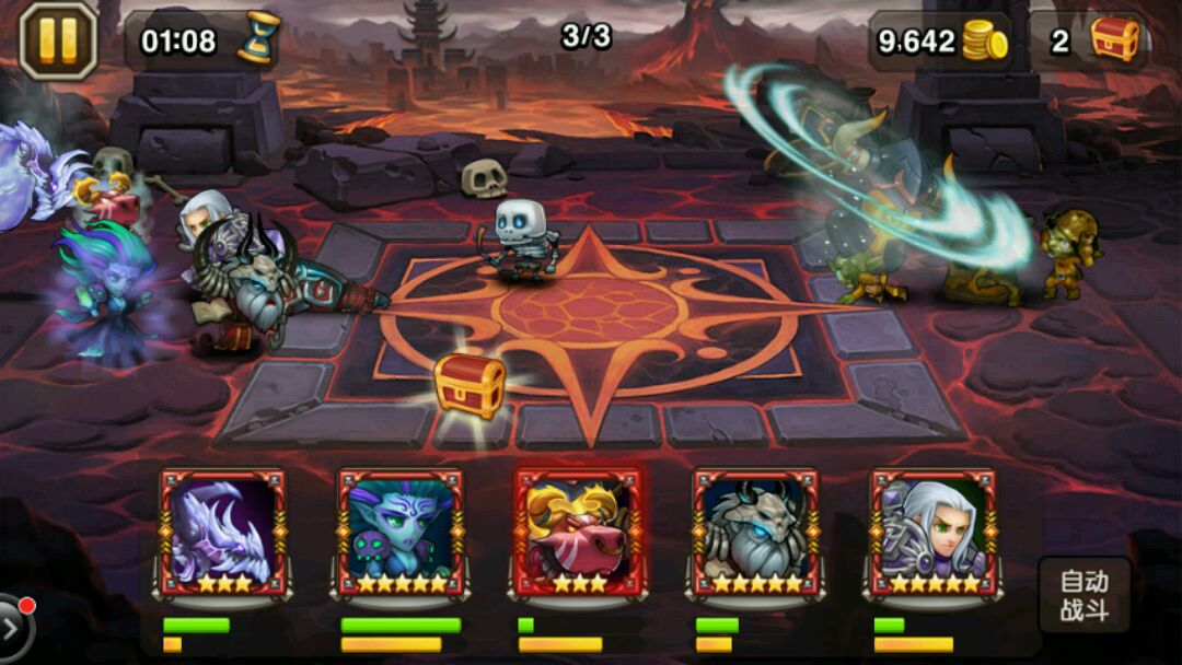 微信刀塔传奇熔岩神殿难度3，经验分享！