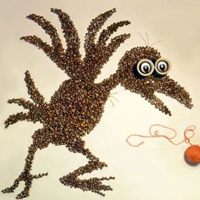 微信创意咖啡豆动物头像密集恐惧症慎点 当咖啡豆遇上了创意