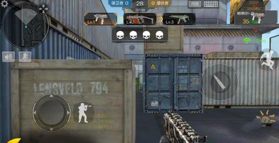 微信cf手游武器乱斗地图之运输船解说 武器一样只看技术