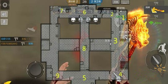 微信cf手游小地图里的团战艺术 巷战地图打法分析