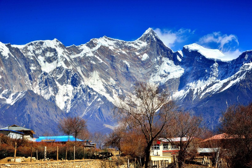 西藏南迦巴瓦峰风景微信图片 有“西藏众山之父”之称