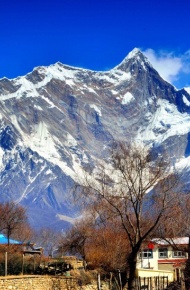 西藏南迦巴瓦峰风景微信图片 有“西藏众山之父”之称