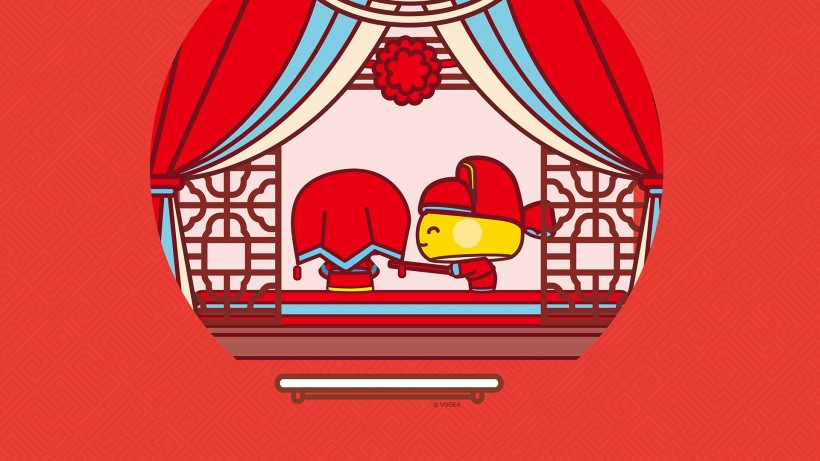 蘑菇点点滴滴中式婚礼微信图片 最火动漫形象之一