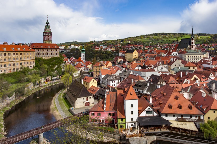 捷克克鲁姆洛夫风景微信图片 世界文化遗产之一