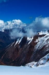 四川达古冰川风景微信高清图片 山清水秀