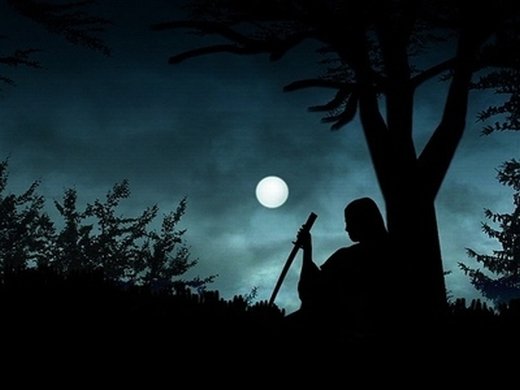 唯美意境黑夜微信高清图片 一个人的夜