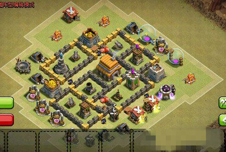 微信部落冲突大神自创5本防御神阵分享