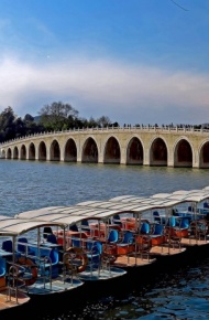 颐和园风景微信高清图片 蓝天白云