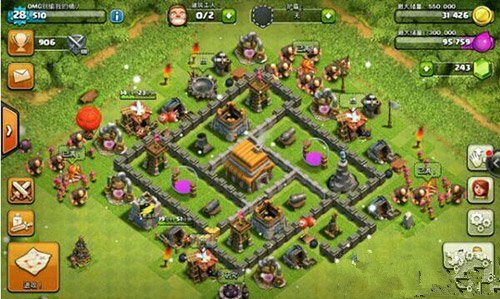 微信部落冲突新版本5本最强布局阵型排名