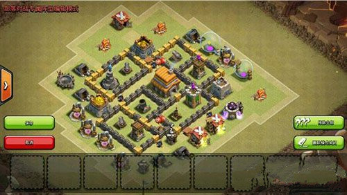 微信部落冲突新版本5本最强布局阵型排名