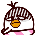 耷拉鸟微信表情包 吃货的鸟生！