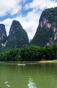 桂林漓江风景微信高清图片 山水甲天下！