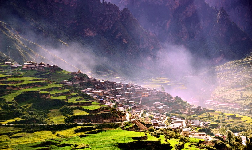 扎尕那风景微信高清图片 俗有“阎王殿”之称！