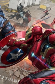 手绘《美国队长》动漫微信图片