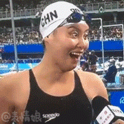 傅园慧搞笑动态微信表情包 满满的洪荒之力！