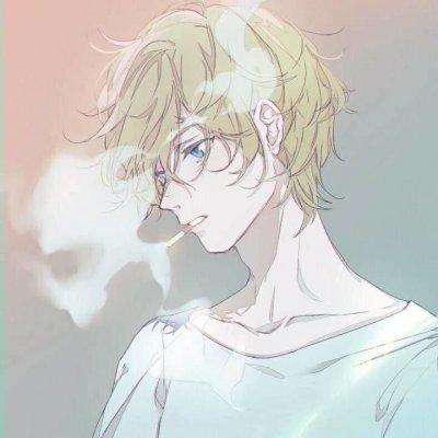 高冷二次元手绘男生头像