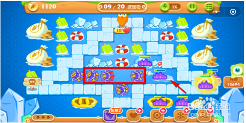 2018微信小游戏保卫萝卜迅游版38关怎么过？