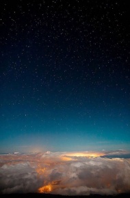 星空下的孤寂微信聊天背景图