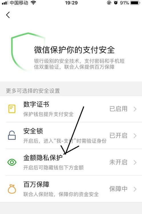 iOS微信钱包怎么隐藏下方金额