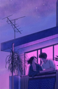 微信唯美紫色系聊天背景