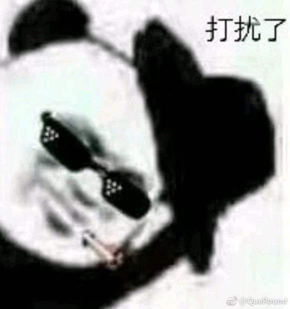 打扰了微信恶搞傻屌熊猫头斗图表情包