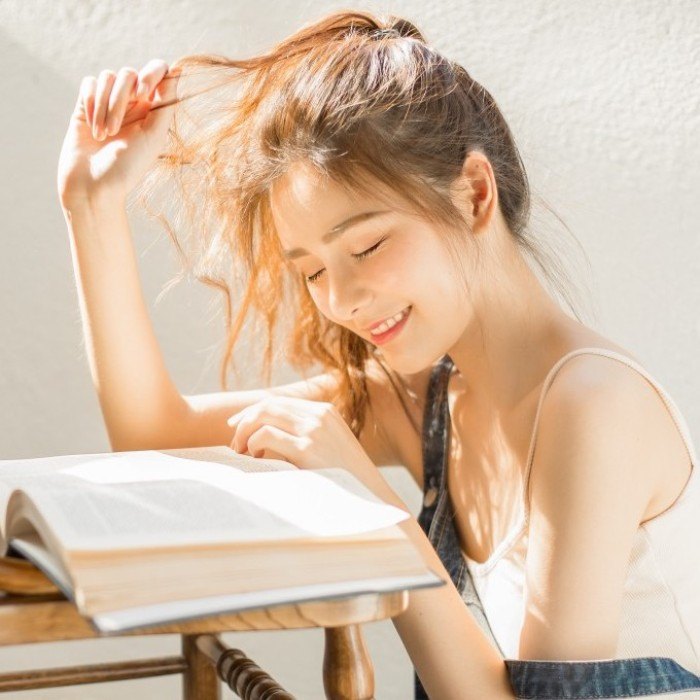 微信清新森系阳光女头