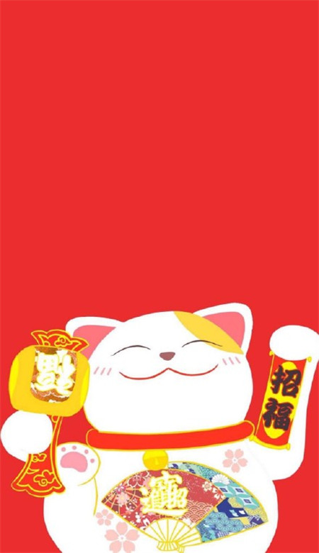 2019微信最新最潮的的招财喵聊天壁纸图片合集下载