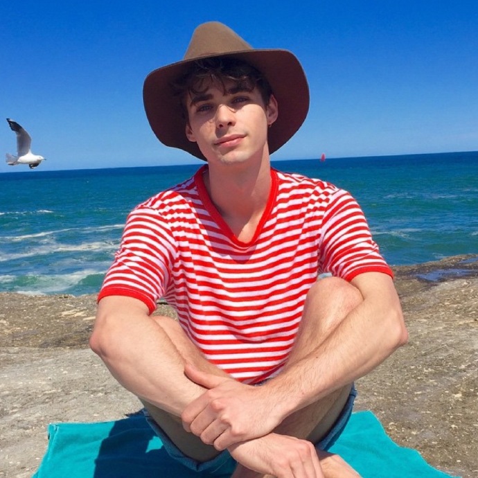 微信清新性感欧美男头