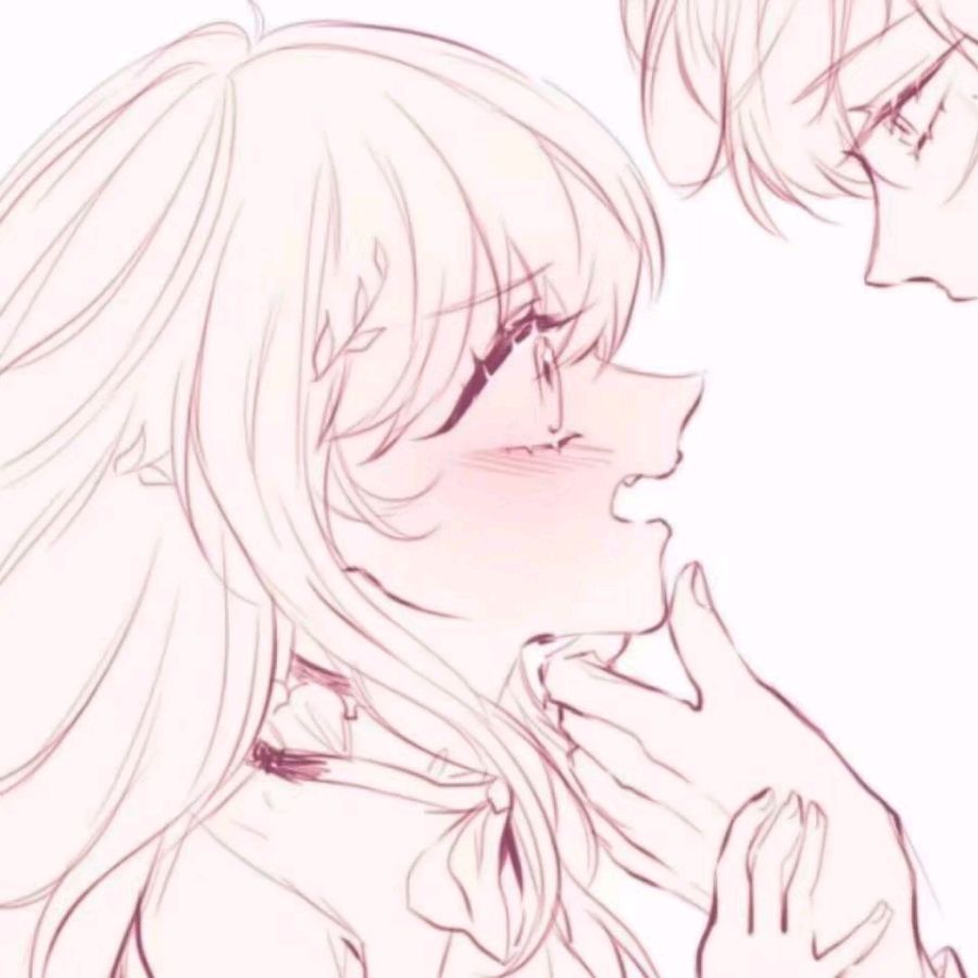 粉嫩动漫情侣头像