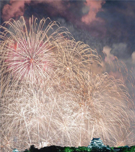 唯美好看的微信烟花图片