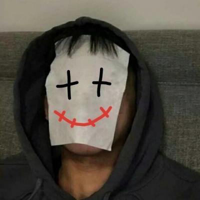 搞笑有创意的微信贴纸脸男生头像
