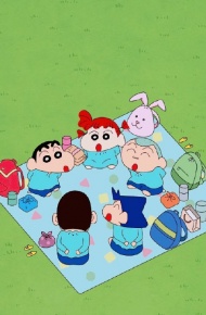 令人羡慕的蜡笔小新聊天背景图