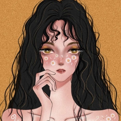 手绘女生动漫头像