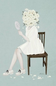 异想天开的美女抽象朋友圈配图