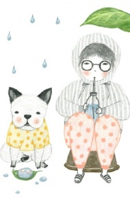 个性女生手绘简单可爱微信背景图