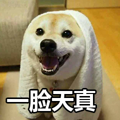 一脸天真微信聊天表情包