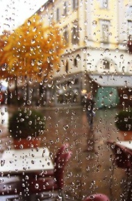 雨天意境唯美微信背景图