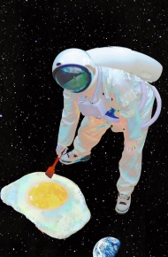 太空人动画微信素材图片