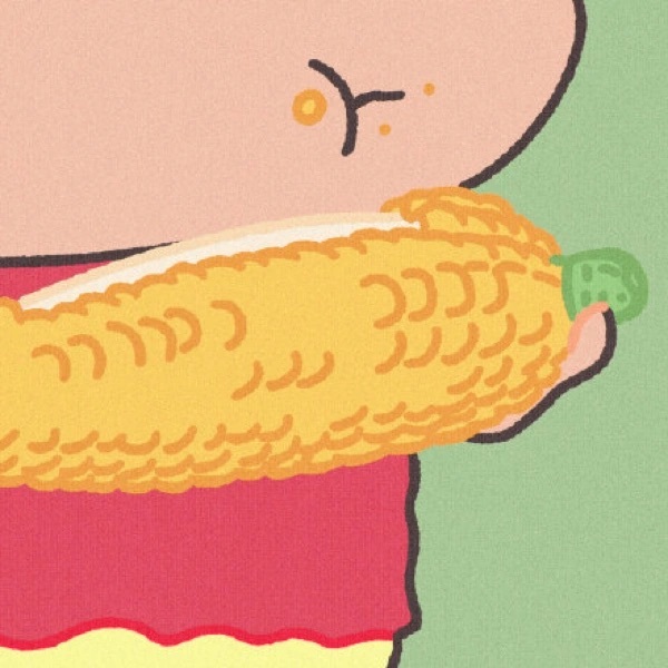 手绘蜡笔小新干饭可爱微信头像