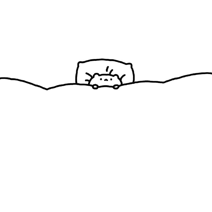 黑白搞怪简笔可爱微信头像