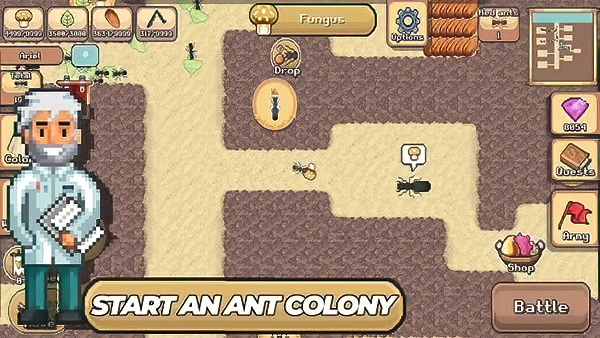 Pocket Ants Colony Simulator