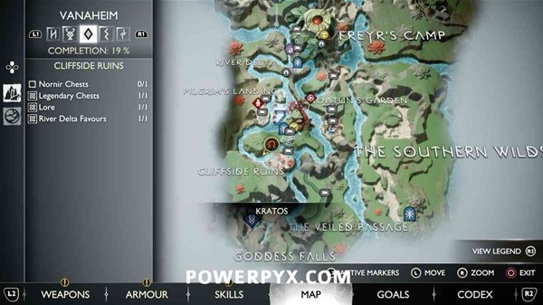 《战神5诸神黄昏》崖边废墟全收集指南