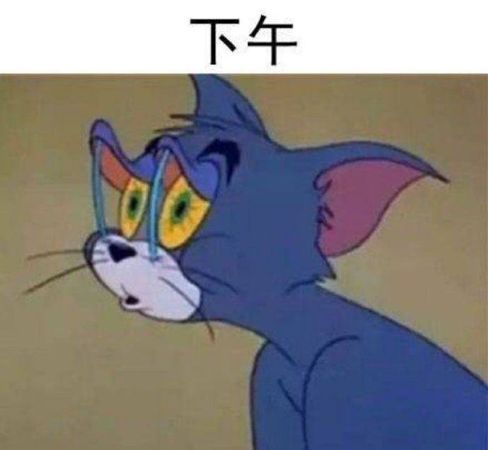 猫和老鼠犯困微信表情包