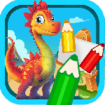 宝宝恐龙涂色本